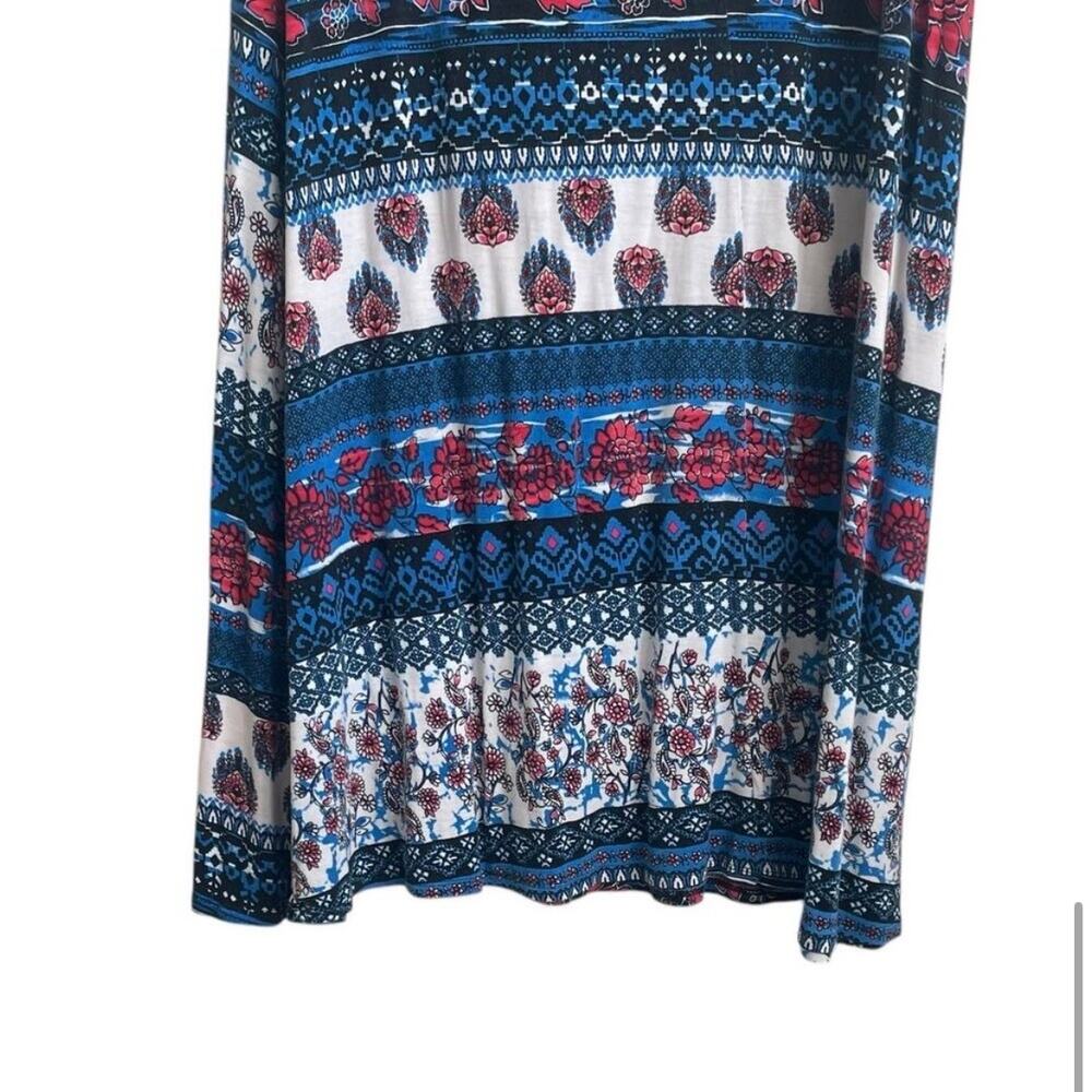 Cato Women‎ Maxi A-line Skirt L Floral Stretch Comfort Boho Cottagecore Vacay - Picture 5 of 8